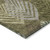 5' X 8' Olive Green Artichoke Green And Gray Floral Washable Indoor Outdoor Area Rug