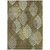 5' X 8' Olive Green Artichoke Green And Gray Floral Washable Indoor Outdoor Area Rug