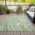 5' X 8' Artichoke Green And Ivory Abstract Washable Indoor Outdoor Area Rug - 608219246181