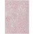 3' X 5' Pink And Ivory Geometric Washable Indoor Outdoor Area Rug - 608219162733