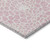 3' X 5' Pink And Ivory Geometric Washable Indoor Outdoor Area Rug Transitional Style - Pink, Ivory Color