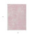 3' X 5' Pink And Ivory Geometric Washable Indoor Outdoor Area Rug - 608219162733