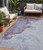 5' X 8' Lavender And Teal Blue Abstract Washable Indoor Outdoor Area Rug - Lavender, Teal Blue