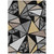 3' X 5' Black Beige And Gray Geometric Washable Indoor Outdoor Area Rug