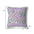 18" X 18" Purple And Yellow Bird Blown Seam Floral Indoor Outdoor Throw Pillow