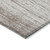 5' X 8' Taupe And Ivory Striped Washable Indoor Outdoor Area Rug