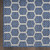 6' X 9' Blue And Ivory Geometric Indoor Outdoor Area Rug