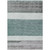 3' X 5' Teal Blue Off White And Gray Abstract Washable Indoor Outdoor Area Rug