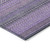 5' X 8' Purple Striped Washable Non Skid Indoor Outdoor Area Rug