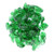 Green Round Reflective Fire Pit Glass