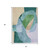 5' X 8' Green And Teal Blue Abstract Washable Indoor Outdoor Area Rug