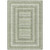 5' X 8' Artichoke Green And Gray Geometric Washable Indoor Outdoor Area Rug - Artichoke Green, Gray