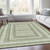 5' X 8' Artichoke Green And Gray Geometric Washable Indoor Outdoor Area Rug - Artichoke Green, Gray