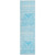 2' X 8' Teal and White Abstract Washable Non Skid Indoor Outdoor Area Rug