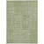 3' X 5' Green And Ivory Geometric Washable Indoor Outdoor Area Rug Transitional Style - Green, Ivory Color