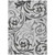 3' X 5' Gray Charcoal And Silver Floral Washable Indoor Outdoor Area Rug Transitional Style - Gray, Charcoal, Silver Color