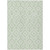 3' X 5' Mint Green And Ivory Geometric Washable Indoor Outdoor Area Rug