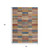 3' X 5' Beige Blue And Gold Striped Washable Indoor Outdoor Area Rug