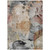 3' X 5' Terra Cotta Copper And Beige Floral Washable Indoor Outdoor Area Rug