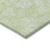 3' X 5' Artichoke Green Mint Green And Ivory Floral Washable Indoor Outdoor Area Rug