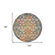 8' Ivory Blue Orange And Green Round Trellis Indoor Outdoor Area Rug