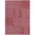 5' X 8' Red And Ivory Geometric Washable Indoor Outdoor Area Rug Transitional Style - Red, Ivory Color