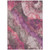 3' X 5' Blush And Purple Floral Washable Indoor Outdoor Area Rug