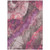 3' X 5' Blush And Purple Floral Washable Indoor Outdoor Area Rug