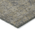 3' X 5' Dark Moss Green and Gray Oriental Washable Non Skid Indoor Outdoor Area Rug