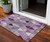 3' X 5' Merlot Purple And Lavender Geometric Washable Indoor Outdoor Area Rug