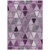 3' X 5' Merlot Purple And Lavender Geometric Washable Indoor Outdoor Area Rug