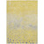 5' X 8' Yellow And Gold Abstract Washable Indoor Outdoor Area Rug