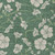 3' X 5' Sage And Ivory Floral Washable Indoor Outdoor Area Rug