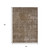 3' X 5' Brown And Beige Medallion Washable Indoor Outdoor Area Rug