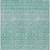 3' X 5' Aqua Teal Blue And Ivory Tribal Washable Indoor Outdoor Area Rug