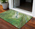 3' X 5' Green Blue And Ivory Abstract Washable Indoor Outdoor Area Rug - Green, Blue, Ivory