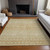 5' X 8' Copper Ivory And Olive Green Tribal Washable Indoor Outdoor Area Rug