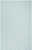 4' X 6' Aqua And Ivory Geometric Indoor Outdoor Area Rug - Aqua, Ivory