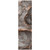 8' Runner Peach Abstract Washable Non Skid Indoor Outdoor Runner Rug