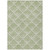 5' X 8' Green Beige And Ivory Geometric Washable Indoor Outdoor Area Rug