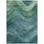 5' X 8' Teal Blue And Green Abstract Washable Indoor Outdoor Area Rug - Teal Blue, Green