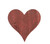 18" Rustic Farmhouse Red Wooden Heart - 4512822810928