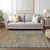 3' X 5' Brown Gold And Taupe Abstract Washable Indoor Outdoor Area Rug