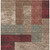 5' X 8' Brown And Terra Cotta Geometric Washable Indoor Outdoor Area Rug