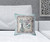 16" x 16" Gray Peacock Blown Seam Floral Indoor Outdoor Throw Pillow Home Accent