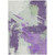 3' X 5' Purple Mint Green And Ivory Abstract Washable Indoor Outdoor Area Rug - Purple, Mint Green, Ivory