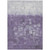 5' X 8' Purple And Silver Abstract Washable Indoor Outdoor Area Rug - Purple, Silver