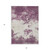 3' X 5' Eggplant Gray And Ivory Abstract Washable Indoor Outdoor Area Rug
