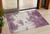 3' X 5' Eggplant Gray And Ivory Abstract Washable Indoor Outdoor Area Rug