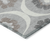 3' X 5' Gray Charcoal And Brown Medallion Washable Indoor Outdoor Area Rug
